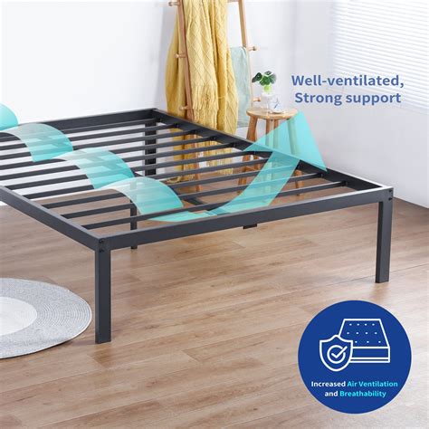 Olee Sleep 18Inch Dura Metal Steel Slate Bed Frame 